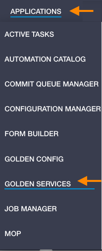 Applications Menu