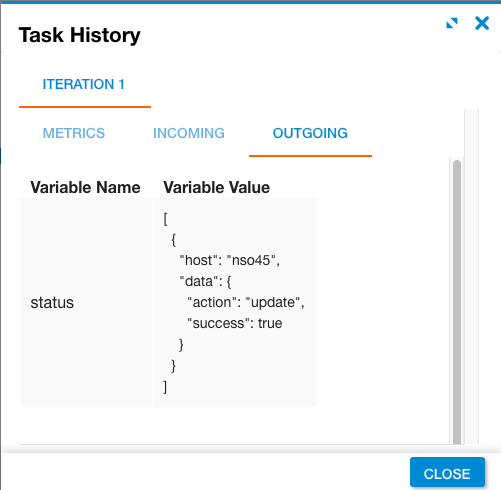 Provision Task Results