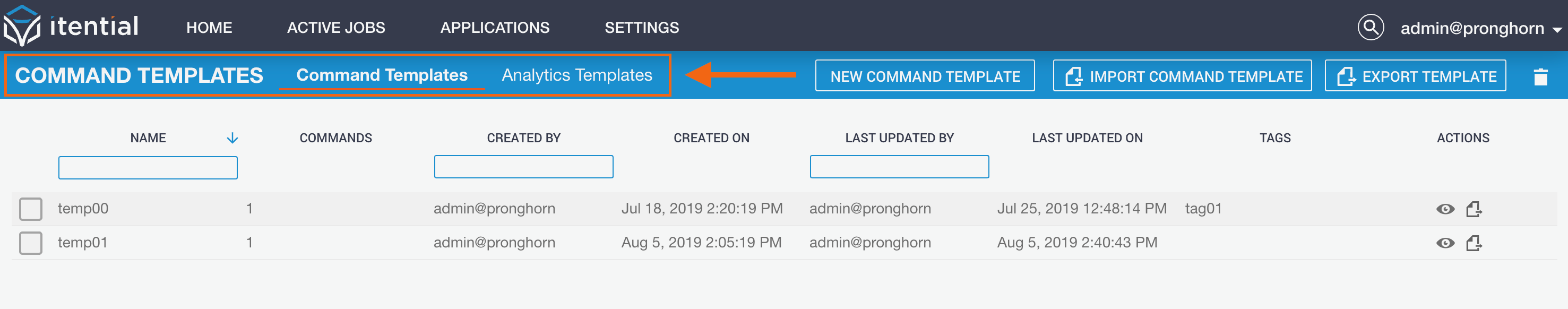 Command Templates