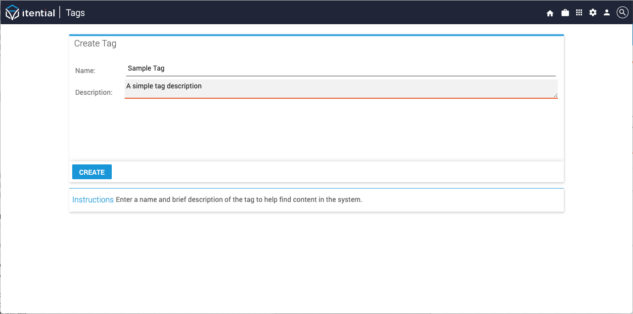 Create Tag View