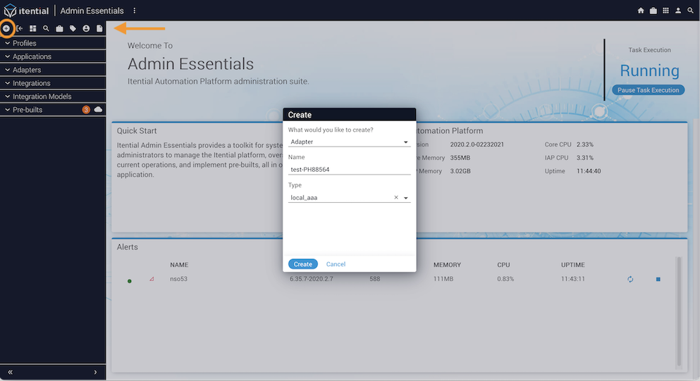 Create Dialog