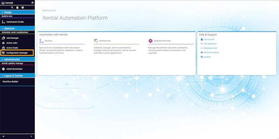 Configuration Manager Card