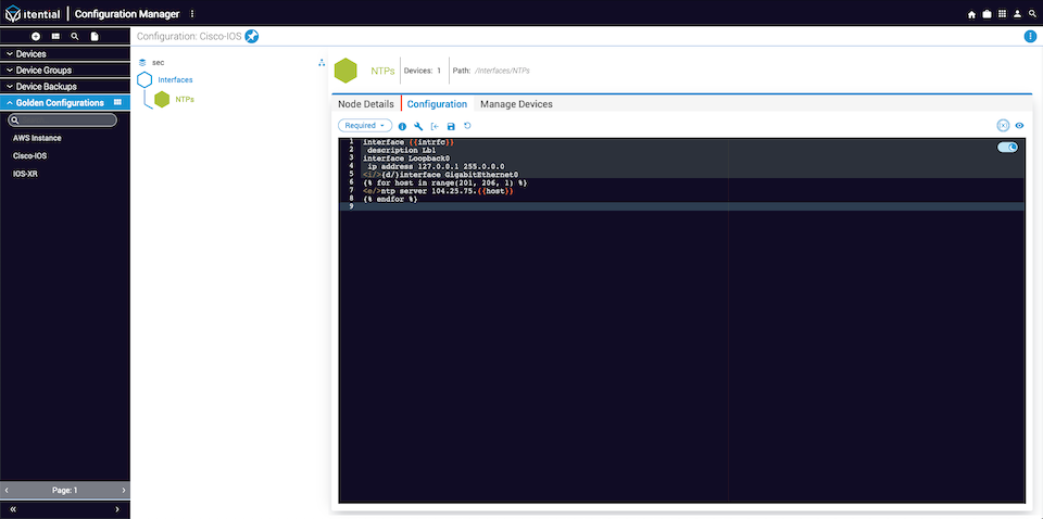 Configuration Spec