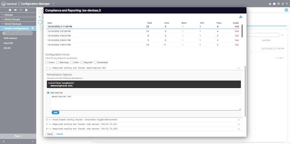 Compliance Issue