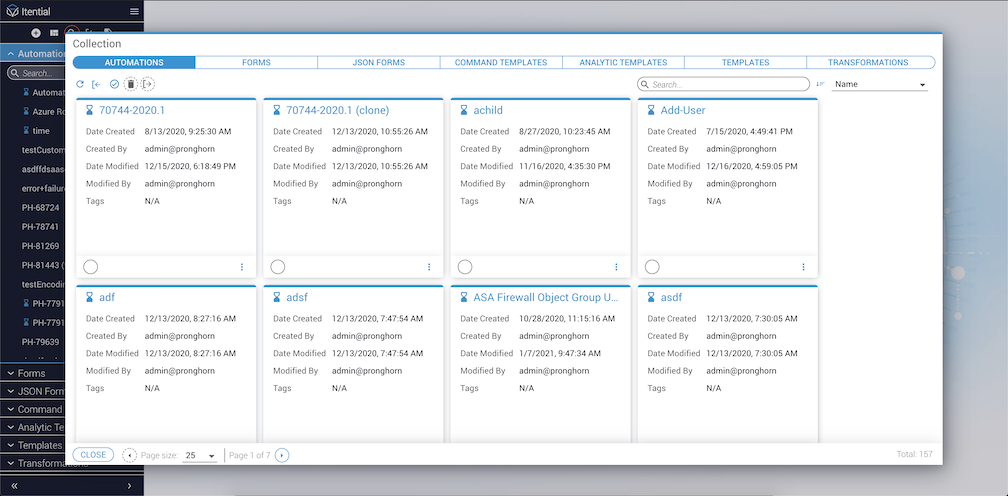 Automations List