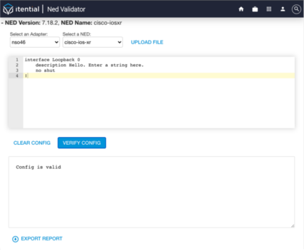 Cisco IOSXR Configuration Result